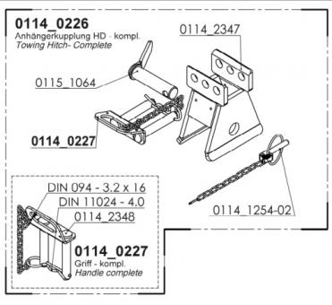 Annhängekupplung/Zugmaul KGD - 1 Stk 