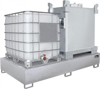 Auffangwanne 1000l L2650xB1300xH435mm - 1 ST 