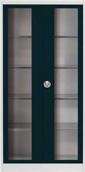 Flügeltürenschrank m.Sichtfenster - 1 ST 