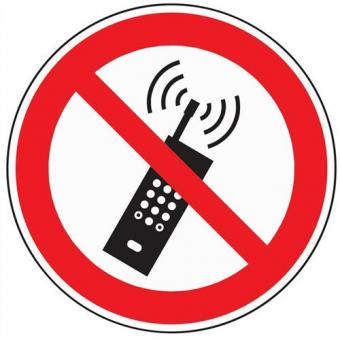 Schild Mobilfunk verbot. - 10 ST 