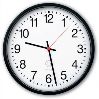 Wanduhr Funkuhr Ku.schwarz - 1 ST 