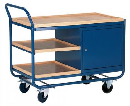 Tischwagen m.1Schrank 3Holzwerkstoffplatten - 1 ST 