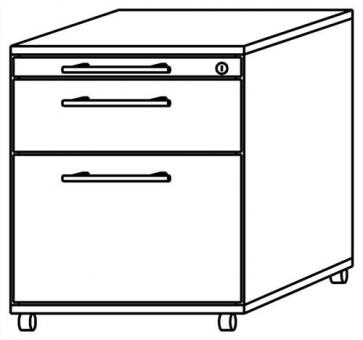 Rollcontainer Belo H590xB428xT580mm - 1 ST 