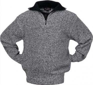 Pullover Gr.XXL schwarz/weiß-meliert - 1 ST 
