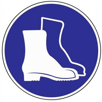 Gebotszeichen Fußschutz benutzen - 10 ST 