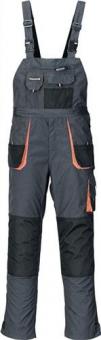 Herrenlatzhose Gr.50 dunkelgrau/schwarz/orange - 1 ST 