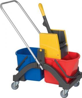 Reinigungswagen Eimer 2 x - 1 ST 