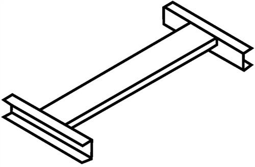 Pendelstange f.Schrank-B.1200mm - 1 ST 