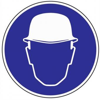 Gebotszeichen Kopfschutz - 10 ST 