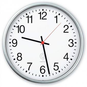 Wanduhr Funkuhr Ku.mattsilber - 1 ST 