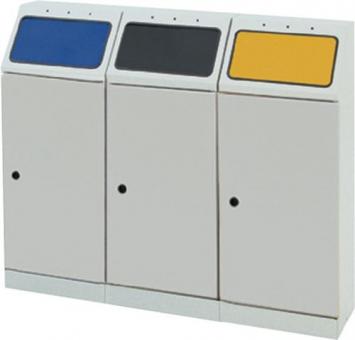 Wertstoffsammler 3x45l H1000xB1200xT300mm - 1 ST 