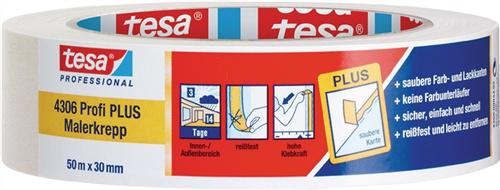 Malerkreppband 4306 Profi PLUS - 1,1 M / 10 RL 