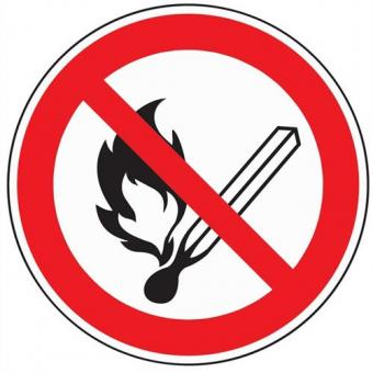 Verbotszeichen Feuer/Licht - 10 ST 