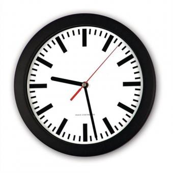 Wanduhr Funkuhr Ku.schwarz - 1 ST 