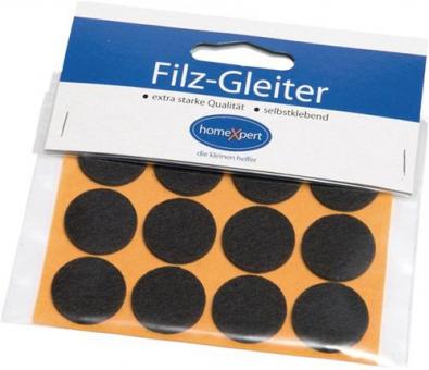 Filzgleiter 22mm Filz braun - 1 ST 