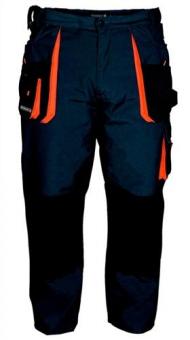 Herrenhose Gr.56 dunkelgrau/schwarz/orange - 1 ST 