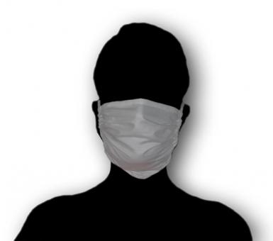 Mit Silberchlorid beschichtete Gesichtsmaske, weiß, 60°C waschbar, verschiedene Varianten - 50 ST 
