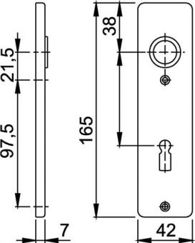 Kurzschildpaar 202KP Alu.F1 - 1 PA 