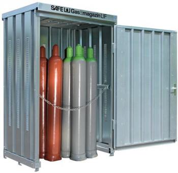 Gasflaschencontainer B1420xT1080xH2250mm - 1 ST 