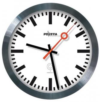 Wanduhr Funkuhr Alu.mattsilber - 1 ST 