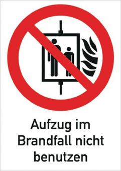 Folie Aufzug i.Brandfall - 10 ST 