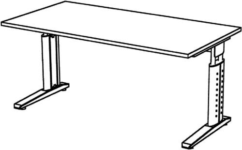 Schreibtisch Teda H680-860xB1600xT800mm - 1 ST 