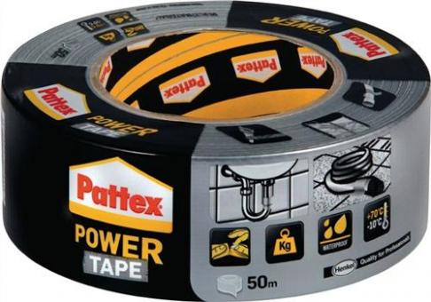 Gewebeband Power-Tape silber-grau - 0,26 M / 1 RL 