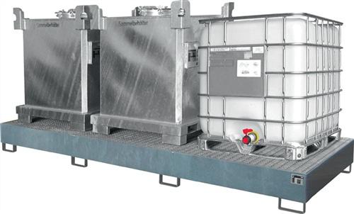 Auffangwanne 1000l L3850xB1300xH340mm - 1 ST 
