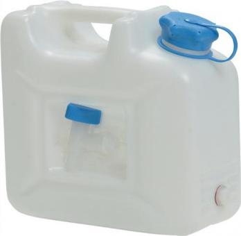 Wasserkanister 12l HD-PE stapelbar,m.Auslaufhahn - 1 ST 