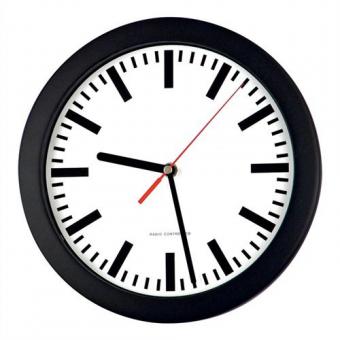 Wanduhr Funkuhr Ku.schwarz - 1 ST 