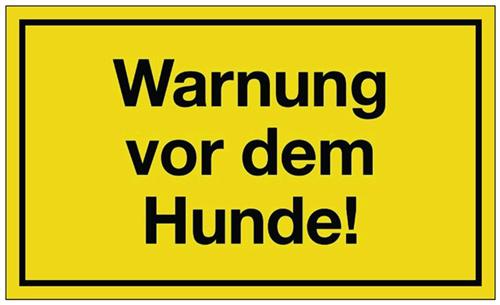 Hinweiszeichen Warnung vor - 10 ST 