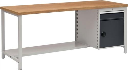 Werkbank lichtgrau grau B2000xH859xT750mm - 1 ST 