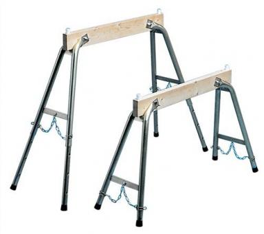 Arbeitsbock H.max.900mm Holz/Stahlrohr - 1 ST 