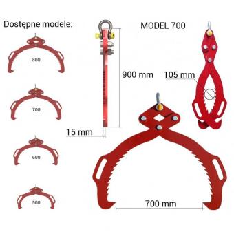 Holzgreifer 700 - 1 Stk 