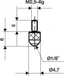 Messeins.D.3mm L.6mm KGL - 1 ST 