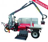 HPF33 ESS Vogesenblitz horizontal Holzspalter auf 25 km/h Fahrwerk und Kran, EN609-1 - 1 Stk 