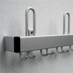 Wandgarderobe Alu.F1 naturf.5 - 1 MT 