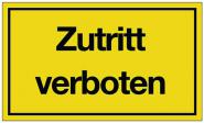 Hinweiszeichen Zutritt verboten - 10 ST 