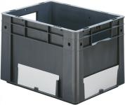 Etikett weiß f.Transportstapelkasten - 1 BT 