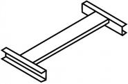 Pendelstange f.Schrank-B.1200mm - 1 ST 
