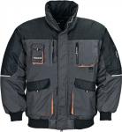 Pilotenjacke Gr.XL dunkelgrau/schwarz/orange - 1 ST 