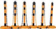 Sperrpfostenset PU gelb/schwarz - 1 ST 