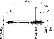 Verlängerungsstück L.10mm - 1 ST 
