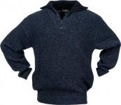 Pullover Gr.XL schwarz/blau-meliert - 1 ST 