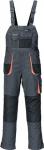 Herrenlatzhose Gr.52 dunkelgrau/schwarz/orange - 1 ST 