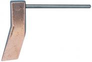 Kupferstück Hammerform,gekr.350g - 1 ST 