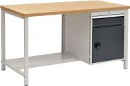 Werkbank lichtgrau grau B1500xH859xT750mm - 1 ST 