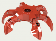 Asymmetrischer Mehrschalengreifer PLY-Z 320/6, ICM - 1 ST 