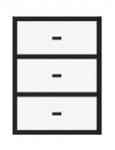 Hängeregistraturschrank H1050xB800xT600mm - 1 ST 