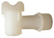 Fasshahn Ku.weiß R 19,05 - 10 ST 